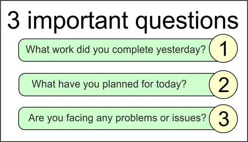 daily scrum questions