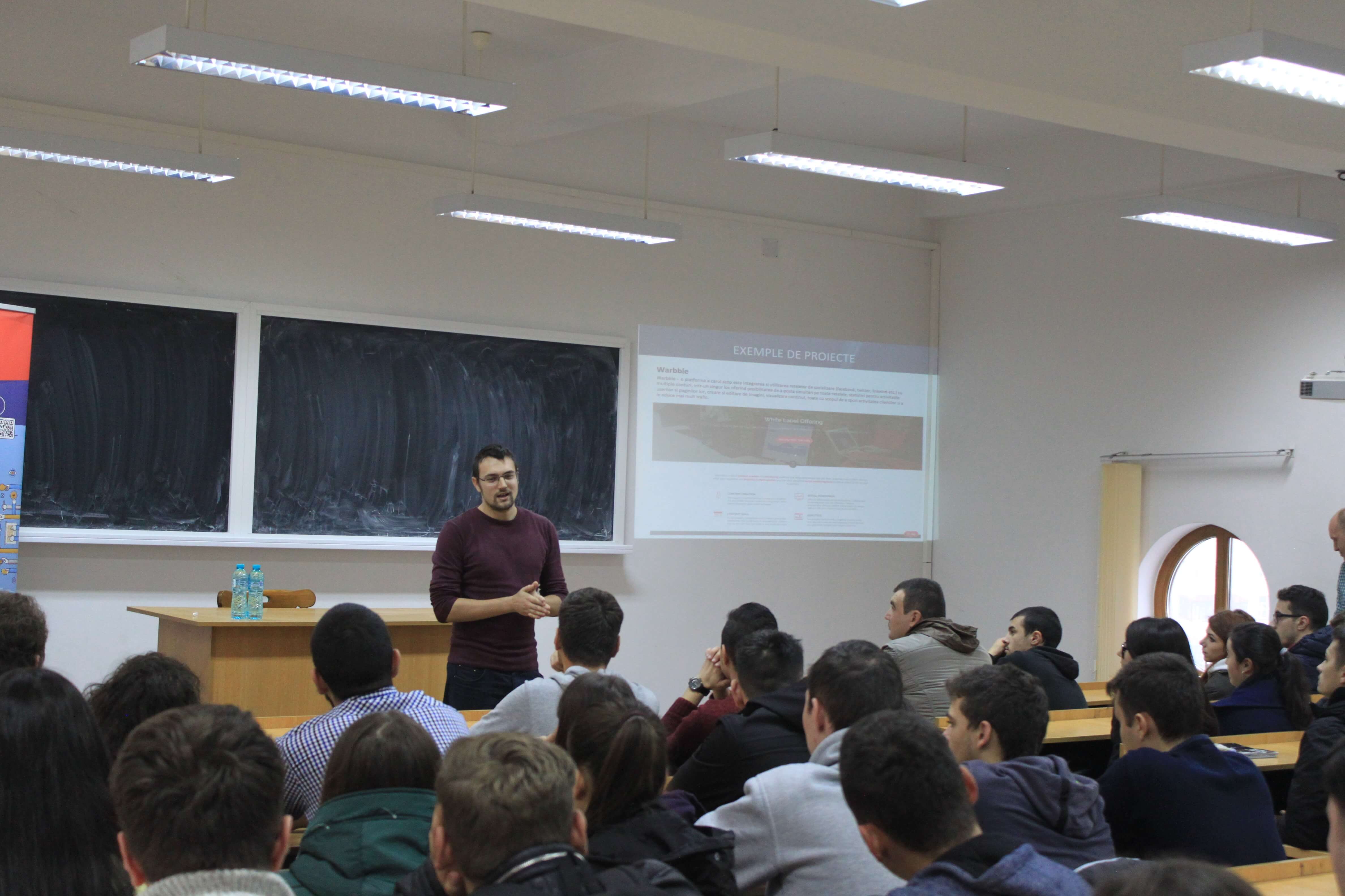 First meeting with the students in Craiova - Blog