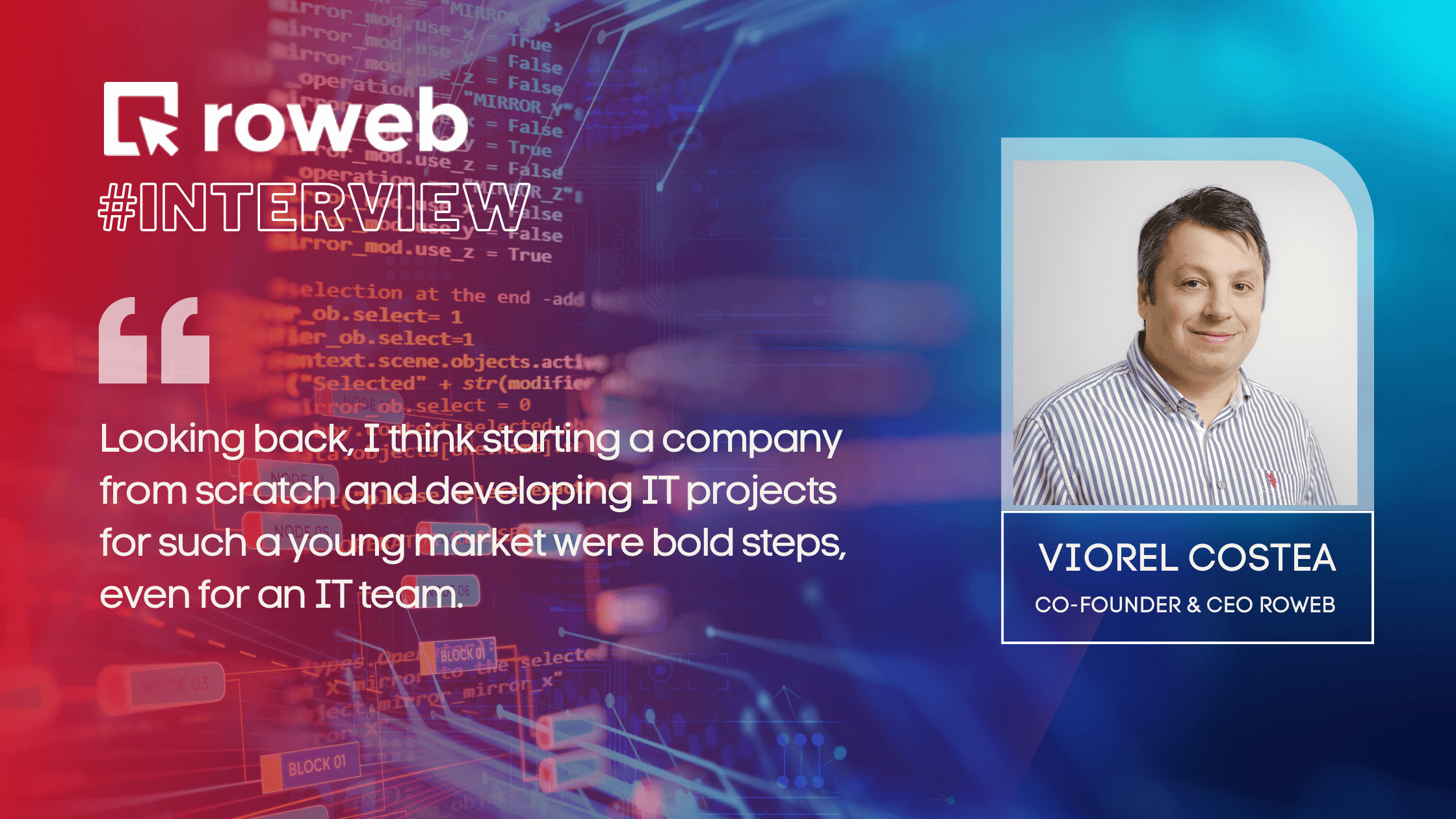 Interview with Viorel Costea CEO Roweb