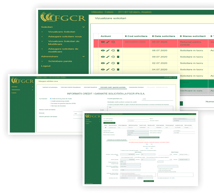 software acordare credite