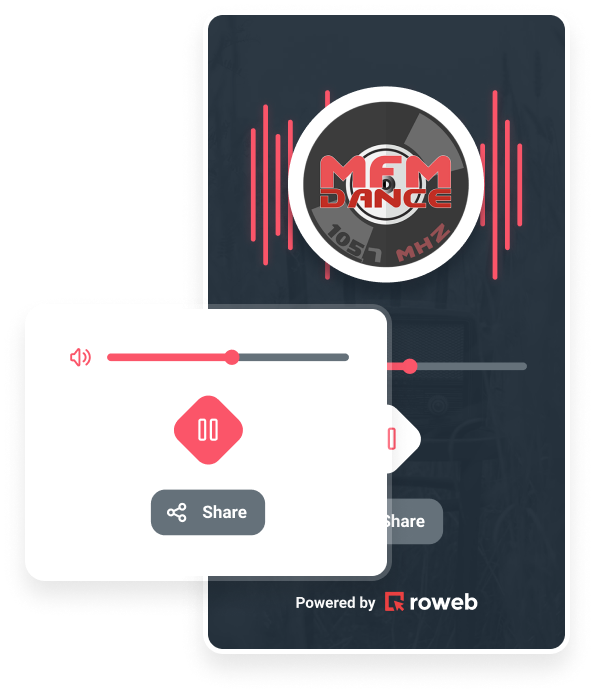 Roweb developed a new app for MFM Dance (radio app development)