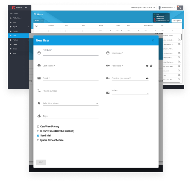 Report - Timereport platform