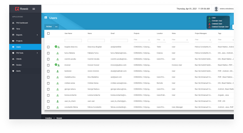 Report - Timereport platform