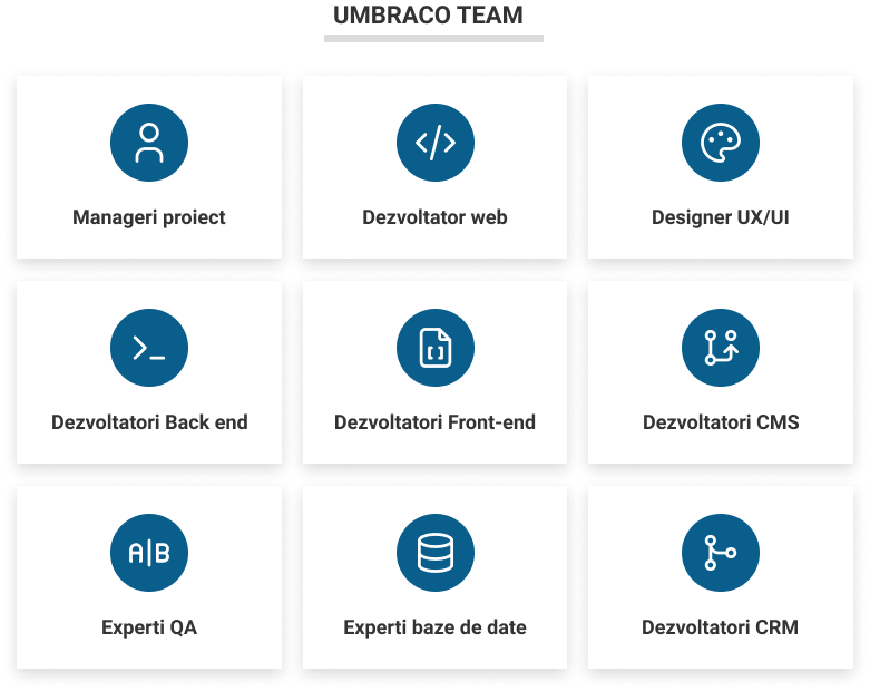 dezvoltare de software folosind Umbraco